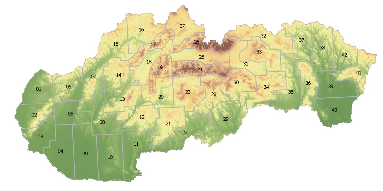 Prehľad lokalíť LLS 1. cyklus
