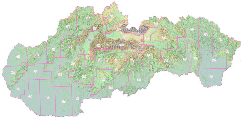 Prehľad lokalít LLS 1. cyklus