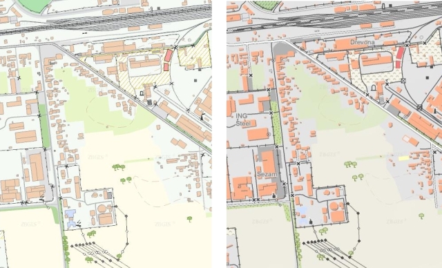 Jednoduché a komplexné kartografické vyjadrenie údajov Ukážka jednoduchého komplexného kart. vyjadrenia údajov