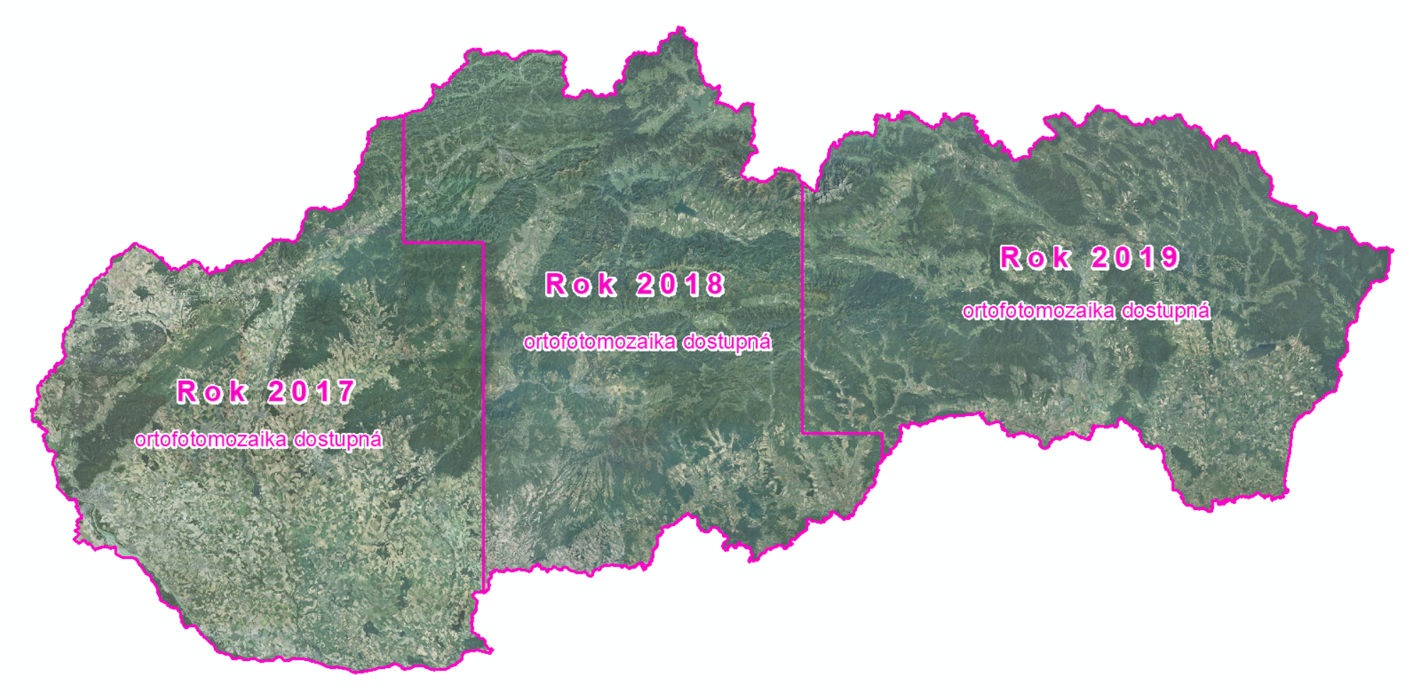 Ortofotomozaika SR - 1. cyklus 1. cyklus tvorby Ortofotomozaiky SR 2017-2019