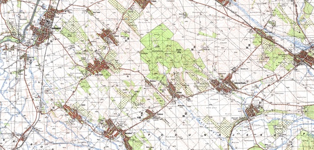 Ukážka topografickej mapy 1 : 50 000